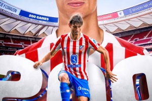 西甲官方發(fā)布海報(bào)，祝賀馬競(jìng)后衛(wèi)勒諾爾芒迎來(lái)西甲200場(chǎng)里程碑