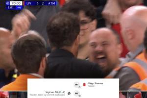 與紅軍球迷對噴！官方：西蒙尼行為違反體育道德，歐冠停賽1場