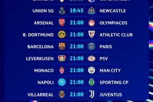 假期看歐冠?明晨焦點戰巴薩vs巴黎！阿森納、曼城等隊出戰