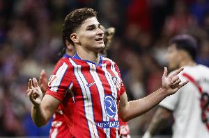 單場1球2助，阿爾瓦雷斯本賽季8場比賽直接參與10粒進球