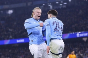 對陣摩納哥上半場，哈蘭德進球數比他成功傳球的次數還要多