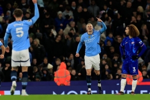 哈蘭德26歲前歐冠打進52球，僅次于梅西的59球