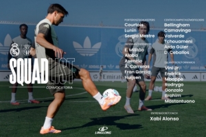 皇馬對陣黃潛大名單：姆巴佩、維尼修斯在列，米利唐回歸