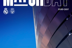 劍指三分！皇馬發(fā)布對陣比利亞雷亞爾海報(bào)：重返伯納烏