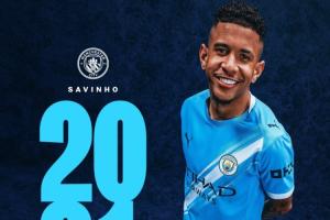 官方：曼城與21歲巴西邊鋒薩維尼奧續約至2031年