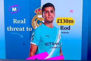 ??英媒小報：皇馬計劃“突襲”引進羅德里，可能報價1.3億英鎊