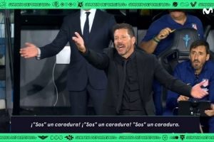 朗格萊兩黃變一紅離場，西蒙尼怒吼裁判：你真是厚顏無恥！