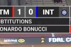 馬競1-1國米轉播方犯下低級錯誤，提示國米用埃里克森換下博努奇