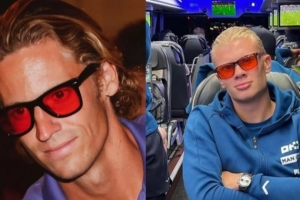 佩戴彩色鏡片眼鏡引發爭議，哈蘭德等人紛紛效仿支持略倫特??