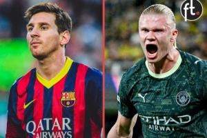 追趕傳奇??哈蘭德26歲前在51場歐冠斬獲53球，僅次于59球的梅西