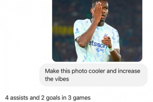 國米官推整活AI要給博尼修圖，AI答復：3場2球4助，沒法更嗨了