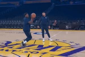 ?????華子在湖人主場扔超遠：“我的兒”昨天就在這殺死比賽