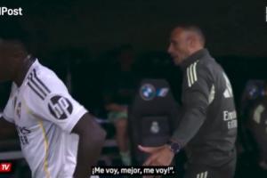 六臺：阿隆索讓人告知維尼修斯，若不從更衣室回來以后將更少上場