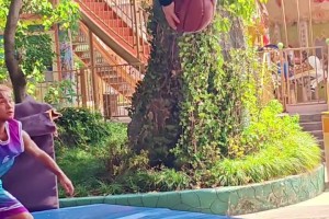 這畫風。。蘇超淮安主場中場表演：唐僧、悟空、八戒各展“神通”