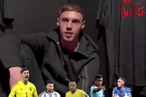 ??帕爾默選五人制陣容：褲襪、梅西、內馬爾、拉維爾+自己