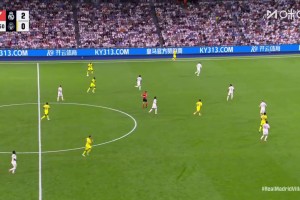 黃潛扳回一球！皇馬防守漏人，米卡烏塔澤弧頂爆射破門